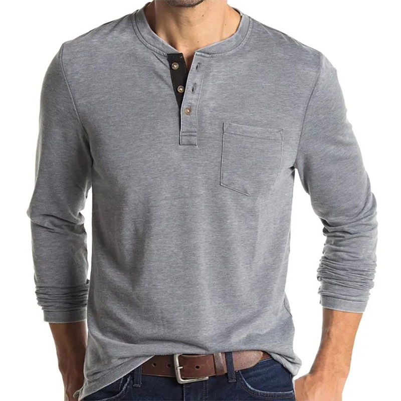 Undershirt Crew Neck - Мужская футболка с длинным рукавом в